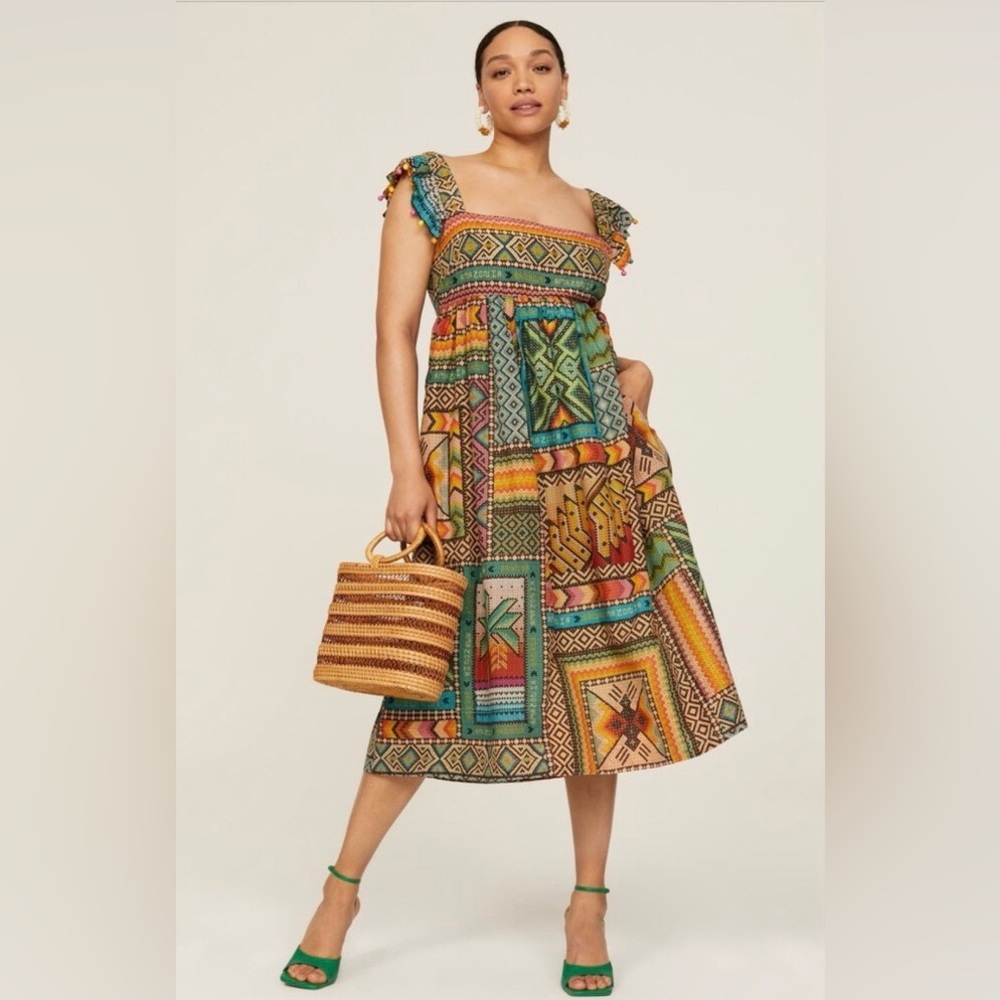 FARM Rio banana scarves Dress